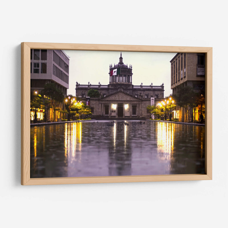 cabañas dia lluvioso - moraviorato | Cuadro decorativo de Canvas Lab