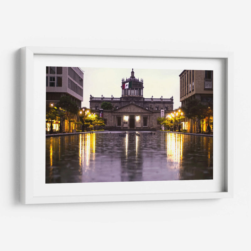 cabañas dia lluvioso - moraviorato | Cuadro decorativo de Canvas Lab