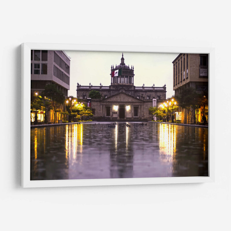 cabañas dia lluvioso - moraviorato | Cuadro decorativo de Canvas Lab