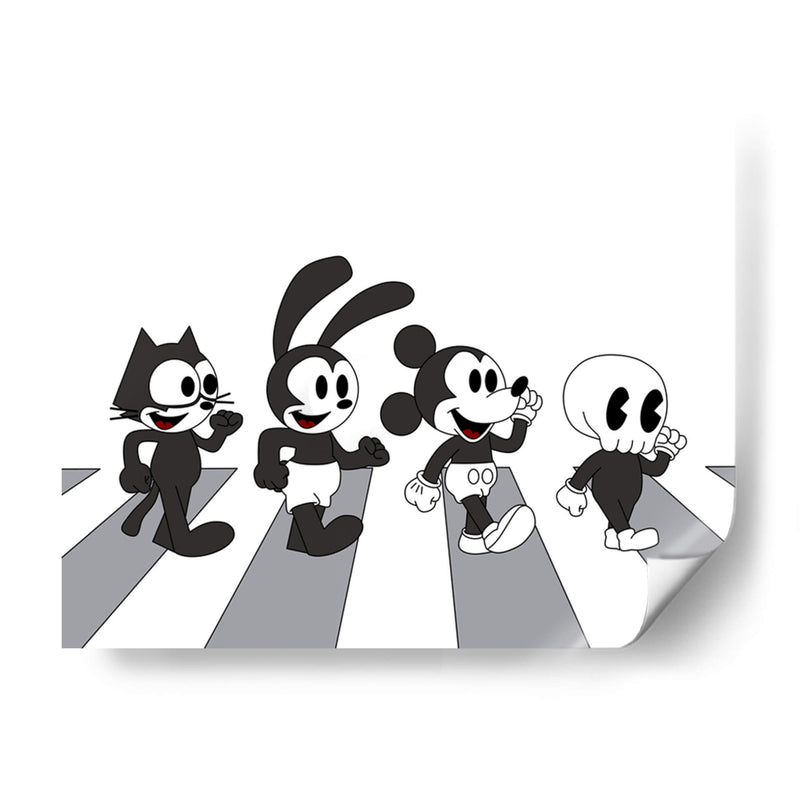 Abbey Road Cartoons - Khevth Art | Cuadro decorativo de Canvas Lab