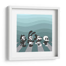 Abbey Road Cartoons Blue - Khevth Art | Cuadro decorativo de Canvas Lab
