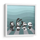 Abbey Road Cartoons Blue - Khevth Art | Cuadro decorativo de Canvas Lab