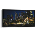 Singapur Merlion de noche - ArmanDigitalArt | Cuadro decorativo de Canvas Lab