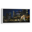Singapur Merlion de noche - ArmanDigitalArt | Cuadro decorativo de Canvas Lab