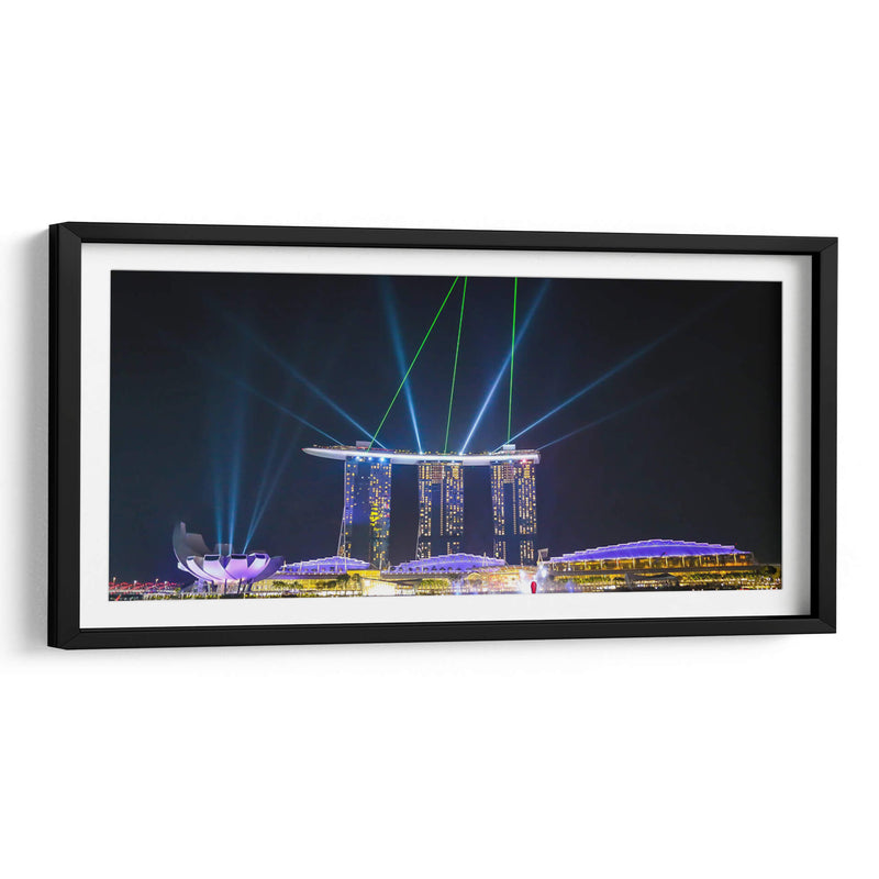 Singapur Marina bay hotel show noche 3 - ArmanDigitalArt | Cuadro decorativo de Canvas Lab