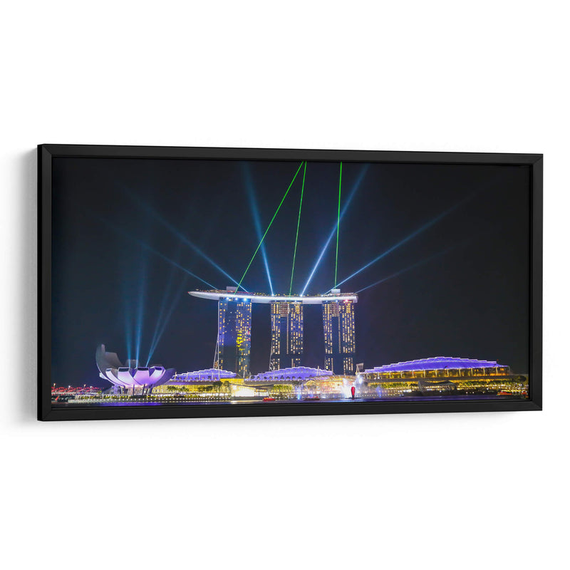 Singapur Marina bay hotel show noche 3 - ArmanDigitalArt | Cuadro decorativo de Canvas Lab