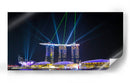 Singapur Marina bay hotel show noche 3 - ArmanDigitalArt | Cuadro decorativo de Canvas Lab