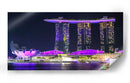 Singapur Marina bay hotel show noche 4 - ArmanDigitalArt | Cuadro decorativo de Canvas Lab