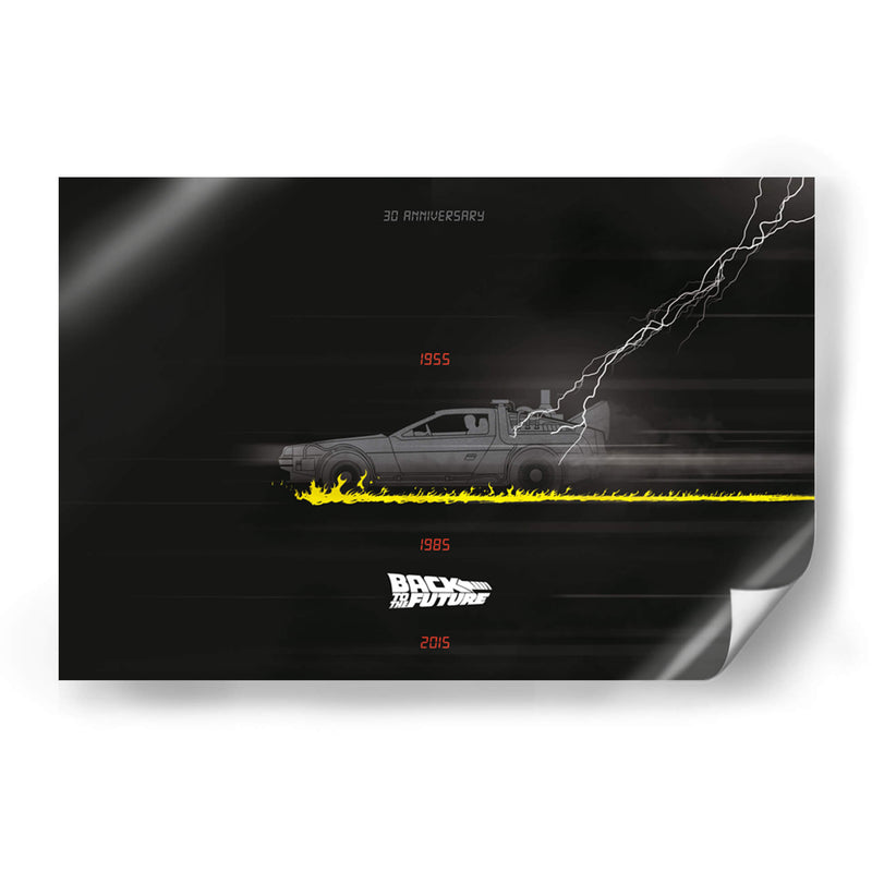 Delorean Back future - 2ToastDesign | Cuadro decorativo de Canvas Lab