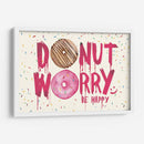 Donut worry be happy - 2ToastDesign | Cuadro decorativo de Canvas Lab