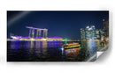 Singapur panorámica de noche 1 - ArmanDigitalArt | Cuadro decorativo de Canvas Lab