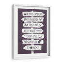 Houses Locations - 2ToastDesign | Cuadro decorativo de Canvas Lab