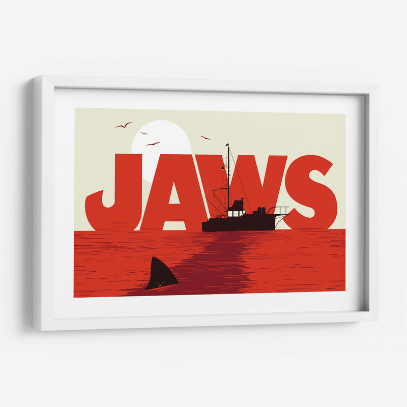 Jaws - Tiburón film - 2ToastDesign | Cuadro decorativo de Canvas Lab
