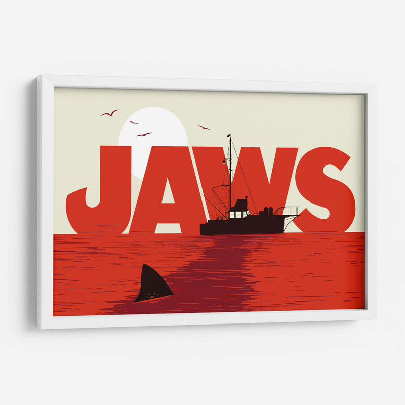 Jaws - Tiburón film - 2ToastDesign | Cuadro decorativo de Canvas Lab