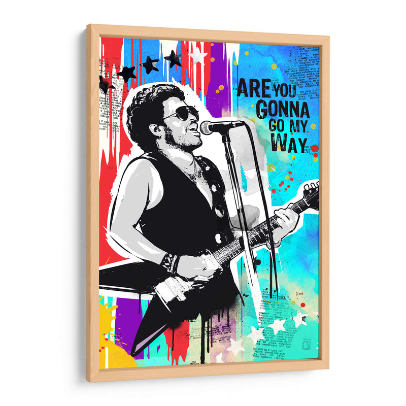 Lenny Kravitz pop art - 2ToastDesign | Cuadro decorativo de Canvas Lab