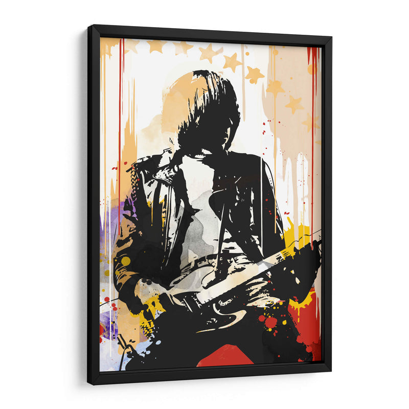 Johnny Ramone pop art - 2ToastDesign | Cuadro decorativo de Canvas Lab