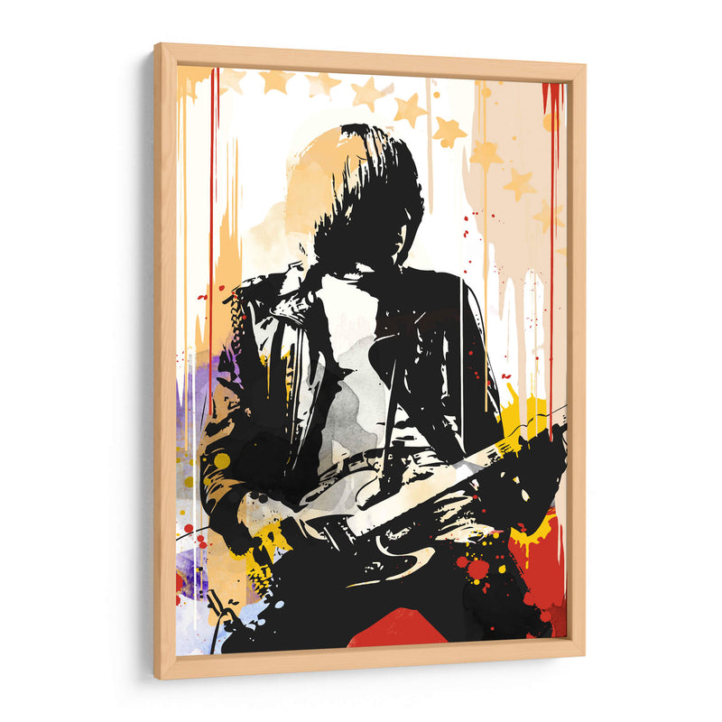 Johnny Ramone pop art - 2ToastDesign | Cuadro decorativo de Canvas Lab