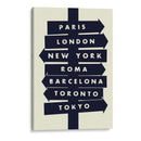 Localizaciones del mundo - 2ToastDesign | Cuadro decorativo de Canvas Lab