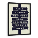 Localizaciones del mundo - 2ToastDesign | Cuadro decorativo de Canvas Lab