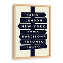 Localizaciones del mundo - 2ToastDesign | Cuadro decorativo de Canvas Lab