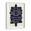 Localizaciones del mundo - 2ToastDesign | Cuadro decorativo de Canvas Lab