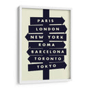 Localizaciones del mundo - 2ToastDesign | Cuadro decorativo de Canvas Lab