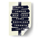 Localizaciones del mundo - 2ToastDesign | Cuadro decorativo de Canvas Lab