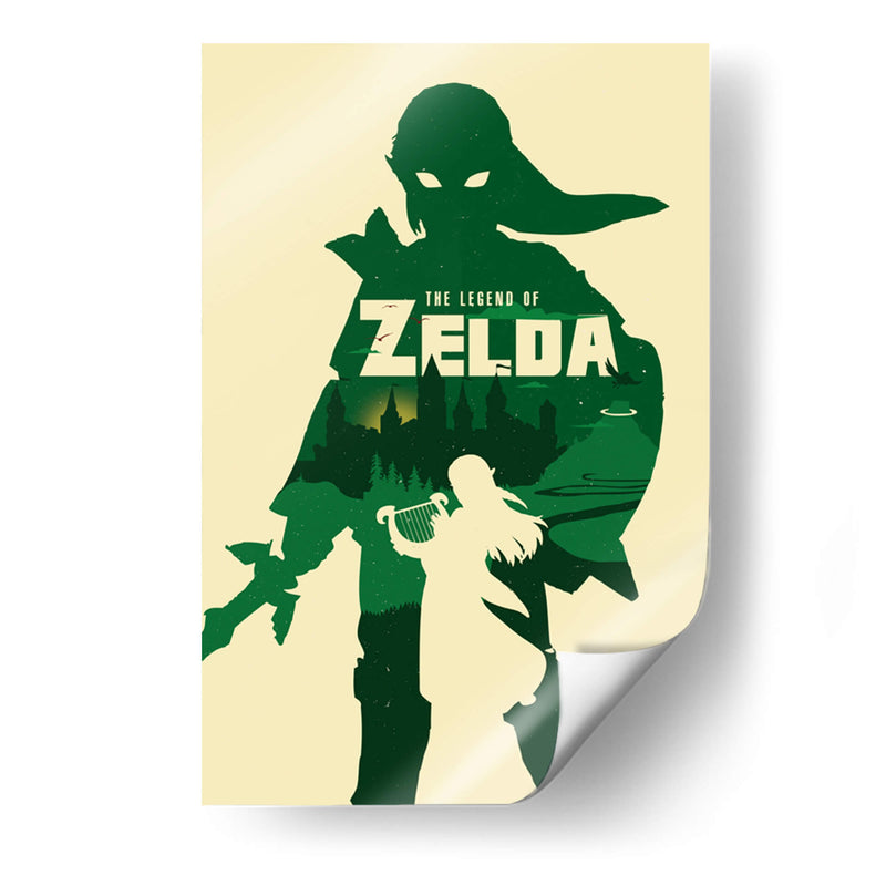 Minimal Zelda - 2ToastDesign | Cuadro decorativo de Canvas Lab
