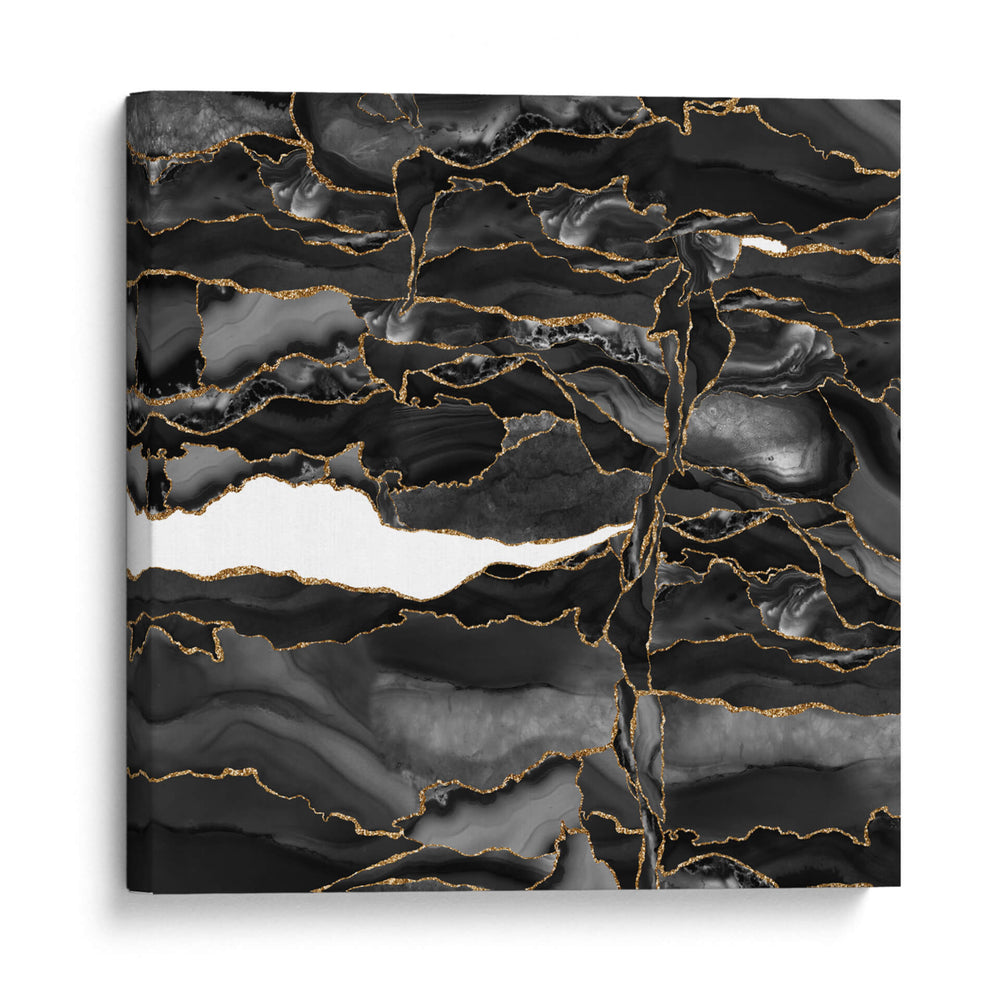Ágata negra y dorada - Alemi | Cuadro decorativo de Canvas Lab