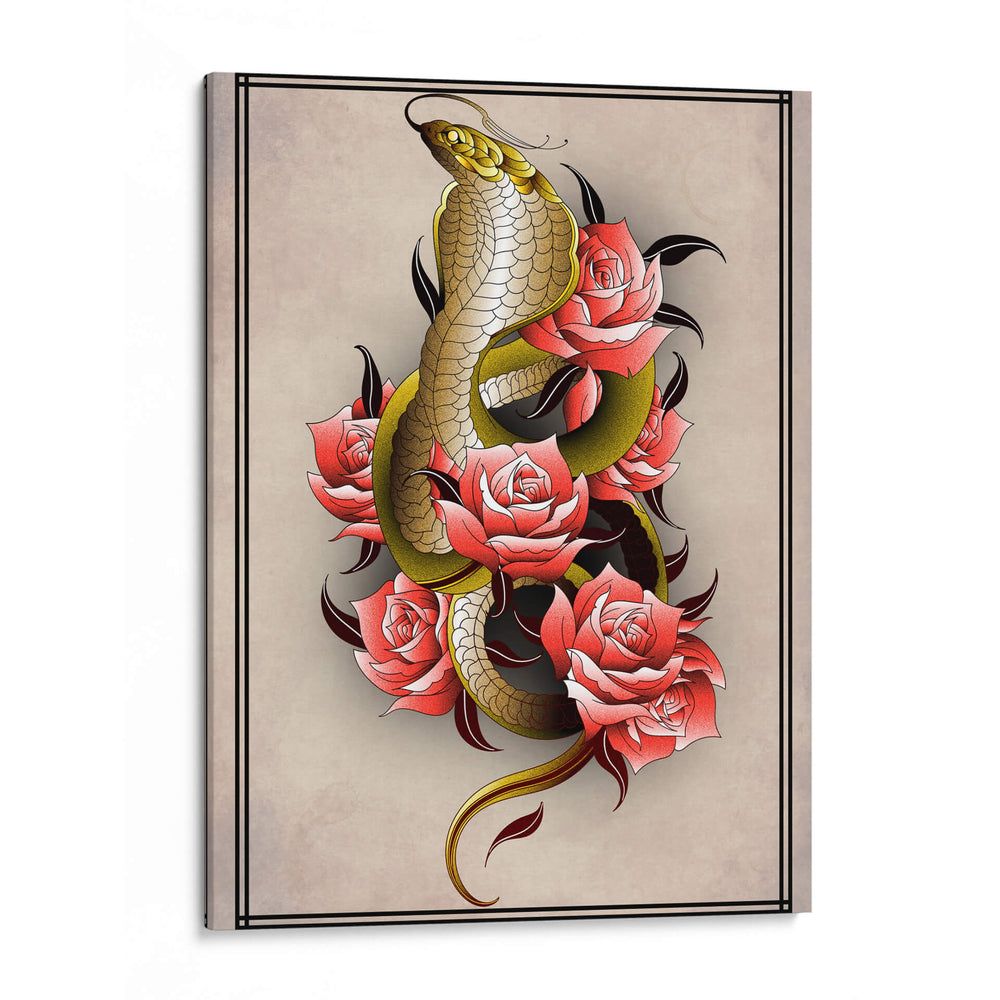 cobra neo tradicional  - Catpoe | Cuadro decorativo de Canvas Lab