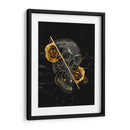 calavera y rosas doradas - Catpoe | Cuadro decorativo de Canvas Lab