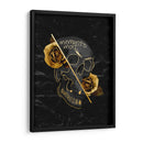 calavera y rosas doradas - Catpoe | Cuadro decorativo de Canvas Lab