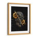 calavera y rosas doradas - Catpoe | Cuadro decorativo de Canvas Lab