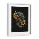 calavera y rosas doradas - Catpoe | Cuadro decorativo de Canvas Lab