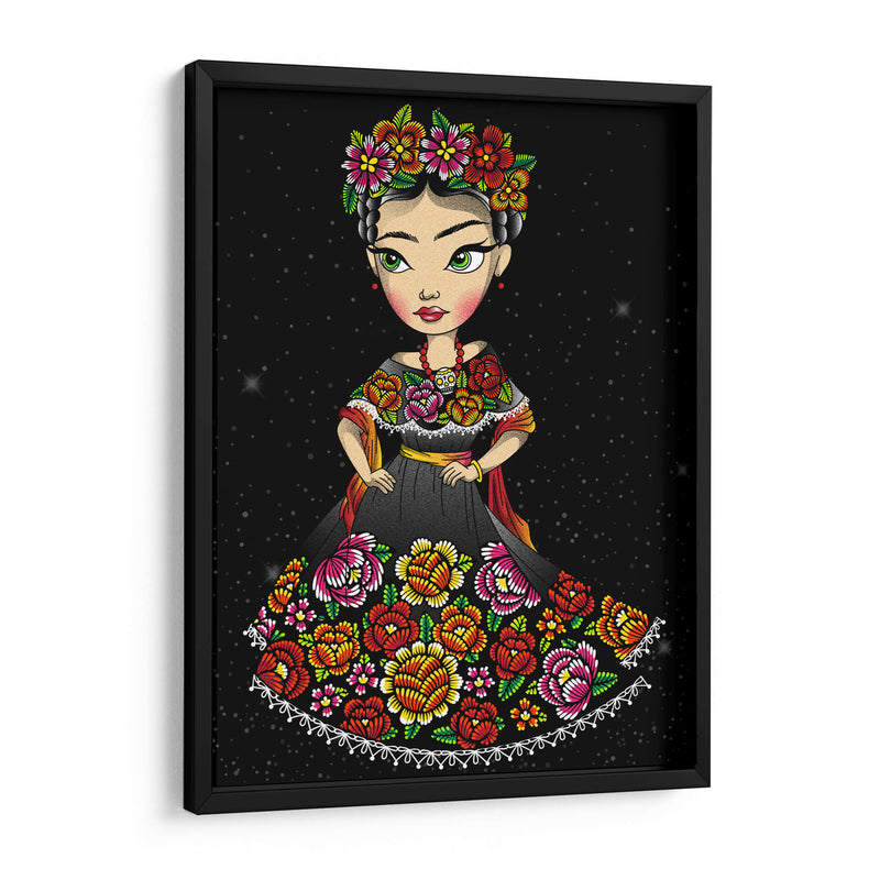 mujer mexicana vestido tipico - Catpoe | Cuadro decorativo de Canvas Lab