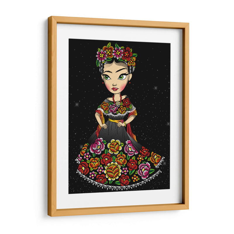 mujer mexicana vestido tipico - Catpoe | Cuadro decorativo de Canvas Lab
