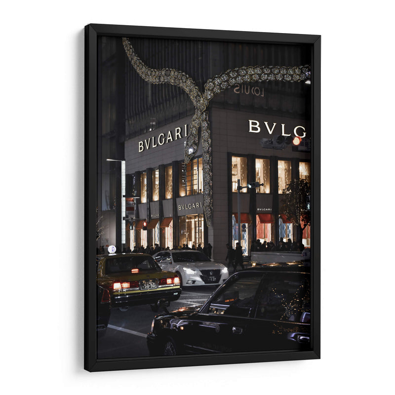 Noche Tokio, Ginza, Japón - Luis Velasco | Cuadro decorativo de Canvas Lab