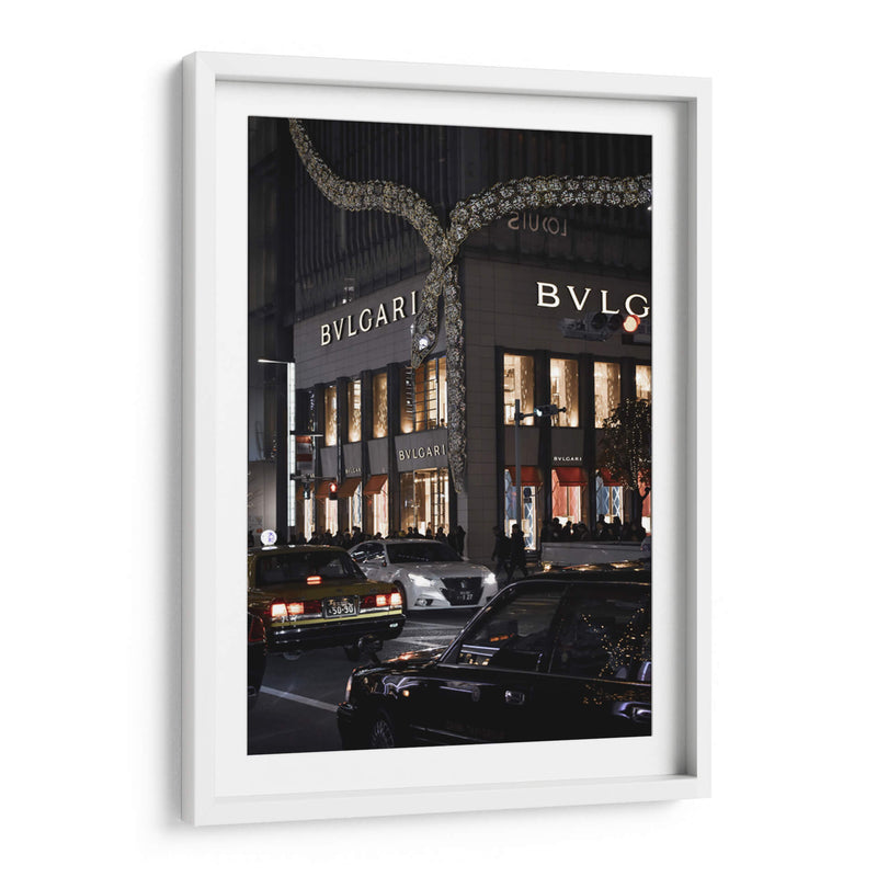 Noche Tokio, Ginza, Japón - Luis Velasco | Cuadro decorativo de Canvas Lab
