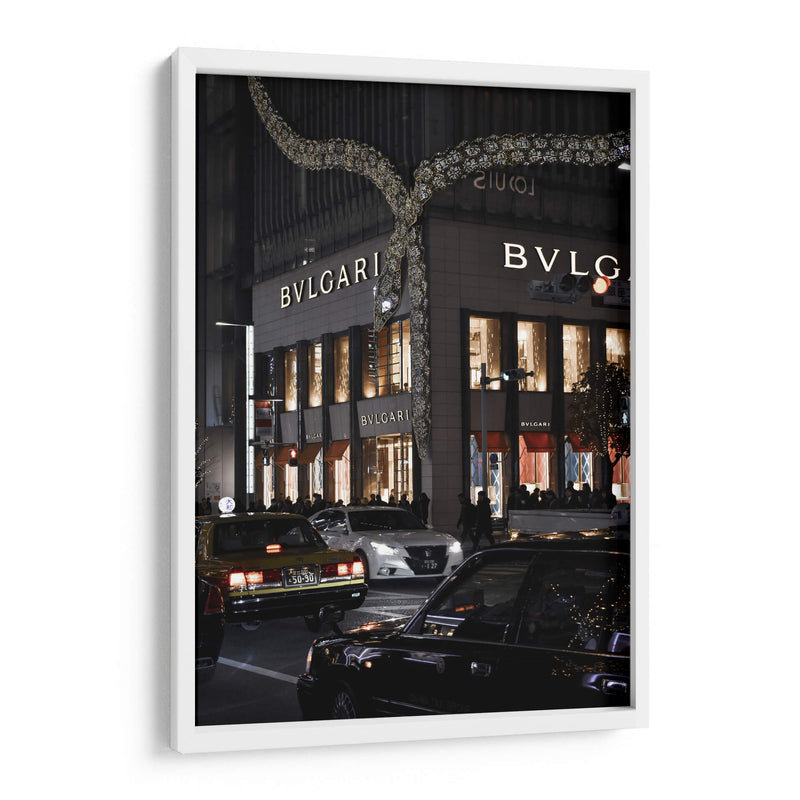 Noche Tokio, Ginza, Japón - Luis Velasco | Cuadro decorativo de Canvas Lab