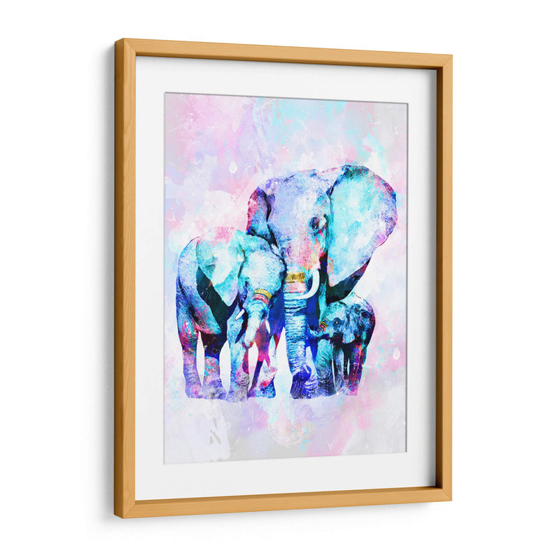 Elefante y familia - Lofty&Me | Cuadro decorativo de Canvas Lab