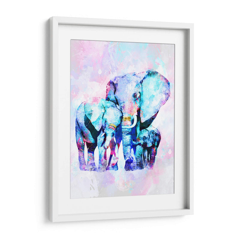 Elefante y familia - Lofty&Me | Cuadro decorativo de Canvas Lab
