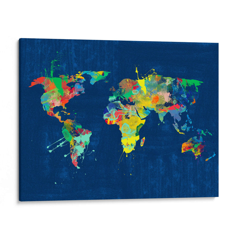 Mapamundi colorido - Lofty&Me | Cuadro decorativo de Canvas Lab
