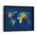 Mapamundi colorido - Lofty&Me | Cuadro decorativo de Canvas Lab