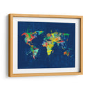 Mapamundi colorido - Lofty&Me | Cuadro decorativo de Canvas Lab