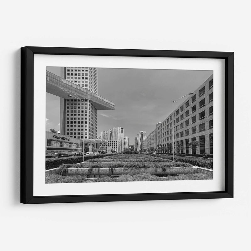 Geometria y Ciudad, Blanco y Negro - Bernardo Miranda | Cuadro decorativo de Canvas Lab