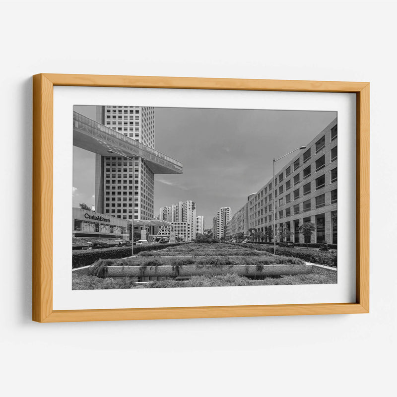 Geometria y Ciudad, Blanco y Negro - Bernardo Miranda | Cuadro decorativo de Canvas Lab