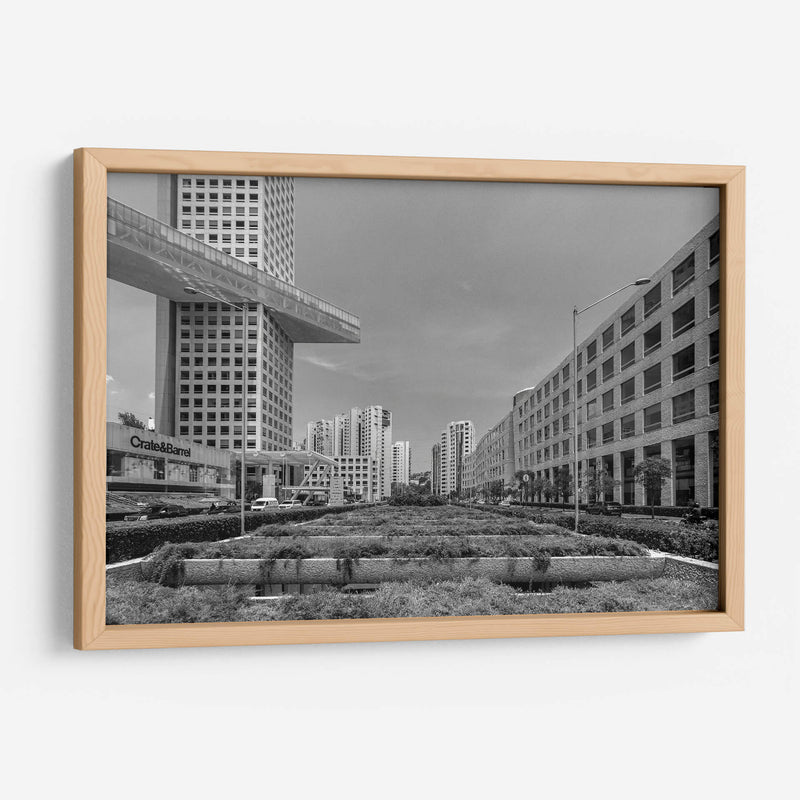 Geometria y Ciudad, Blanco y Negro - Bernardo Miranda | Cuadro decorativo de Canvas Lab