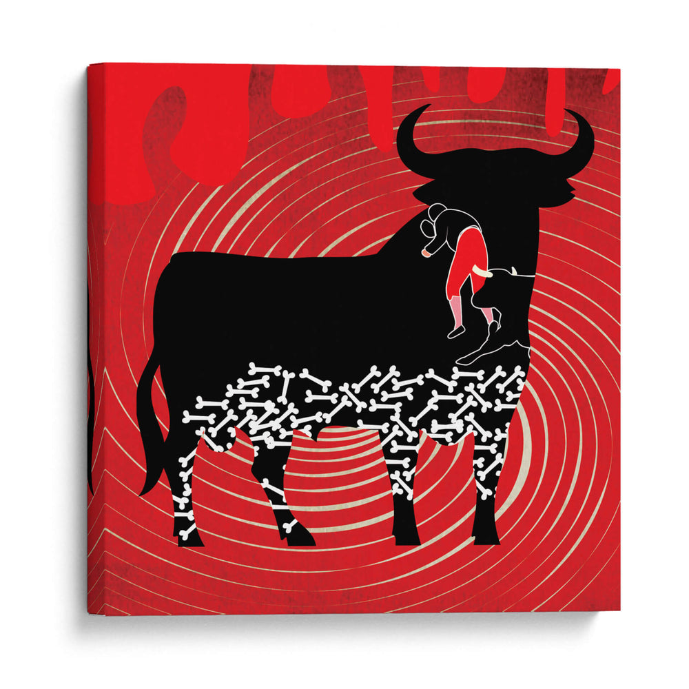Adios a la fiesta taurina - Homo Cosmicam | Cuadro decorativo de Canvas Lab