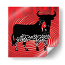 Adios a la fiesta taurina - Homo Cosmicam | Cuadro decorativo de Canvas Lab