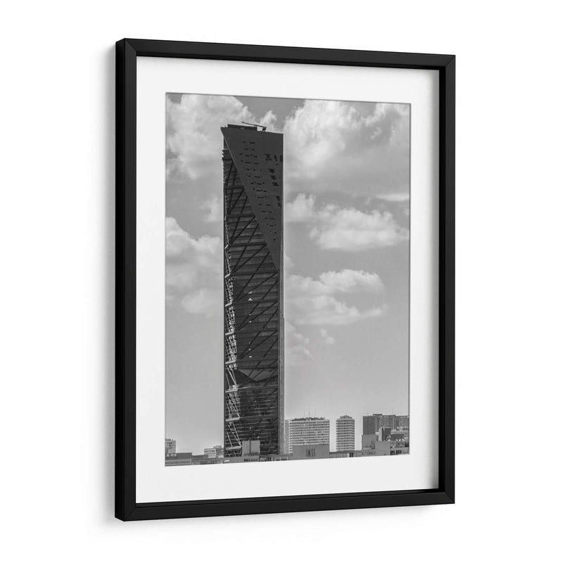Torre Reforma I, Blanco y Negro - Bernardo Miranda | Cuadro decorativo de Canvas Lab